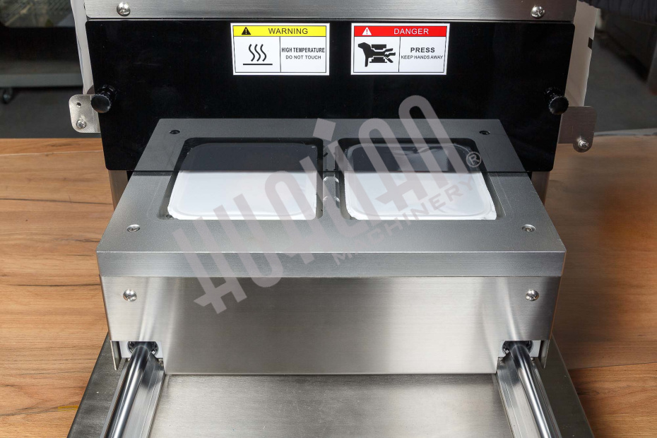 Запайщик лотков с газонаполнением EV-271 (187*137*120 мм, 2 лотка за цикл) Hualian - Купить с доставкой по всей Беларуси