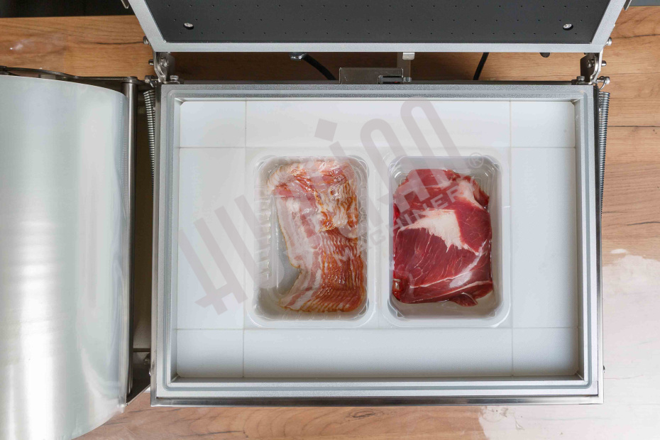 Скин-упаковочная машина HLV-300VST NEW на два лотка (глубина лотка 55 мм) Hualian - Купить с доставкой по всей Беларуси