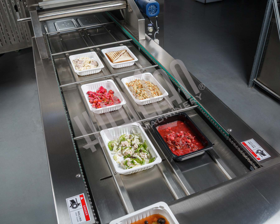 Автоматический запайщик лотков с функцией вакуумной газации HVT-450A/2 V2 (нерж., лоток 187*137) Hualian - Купить с доставкой по всей Беларуси