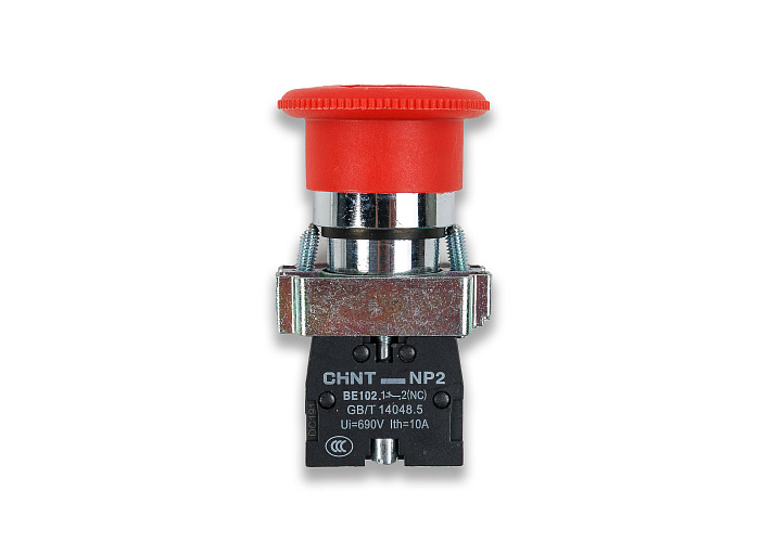 Кнопка аварийной остановки NP2-BS542 (DZQ-600L/S/DZF-5050/HVT-450R) Hualian - Купить с доставкой по всей России