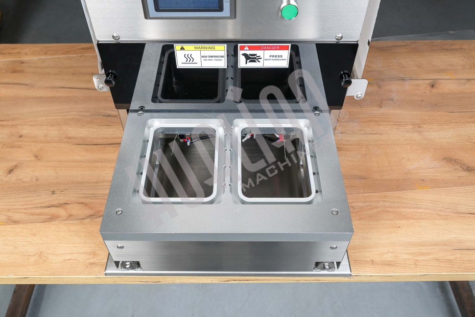 Запайщик лотков с газонаполнением EV-271 (187*137*120 мм, 2 лотка за цикл) Hualian - Купить с доставкой по всей Беларуси