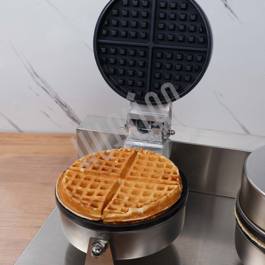 Вафельница для объемных вафель HWB-2 (2 секции, круг) Hualian - Купить с доставкой по всей Беларуси