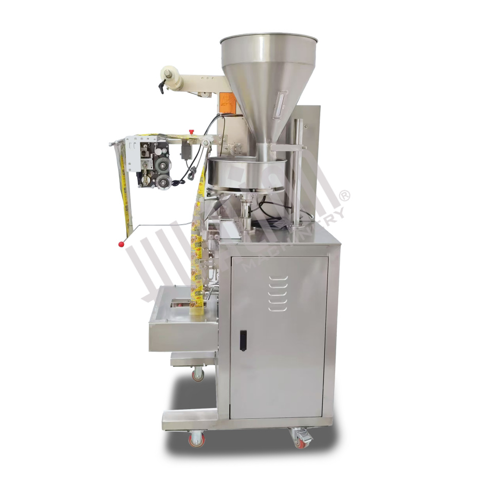 Автоматическая фасовочно-упаковочная машина DXDK-320RH-E (нерж., сашет 75*90 мм, 25-35 мл, W пленки 150 мм, датер в губках, насечка, зубч. нож.) Hualian - Купить с доставкой по всей Беларуси