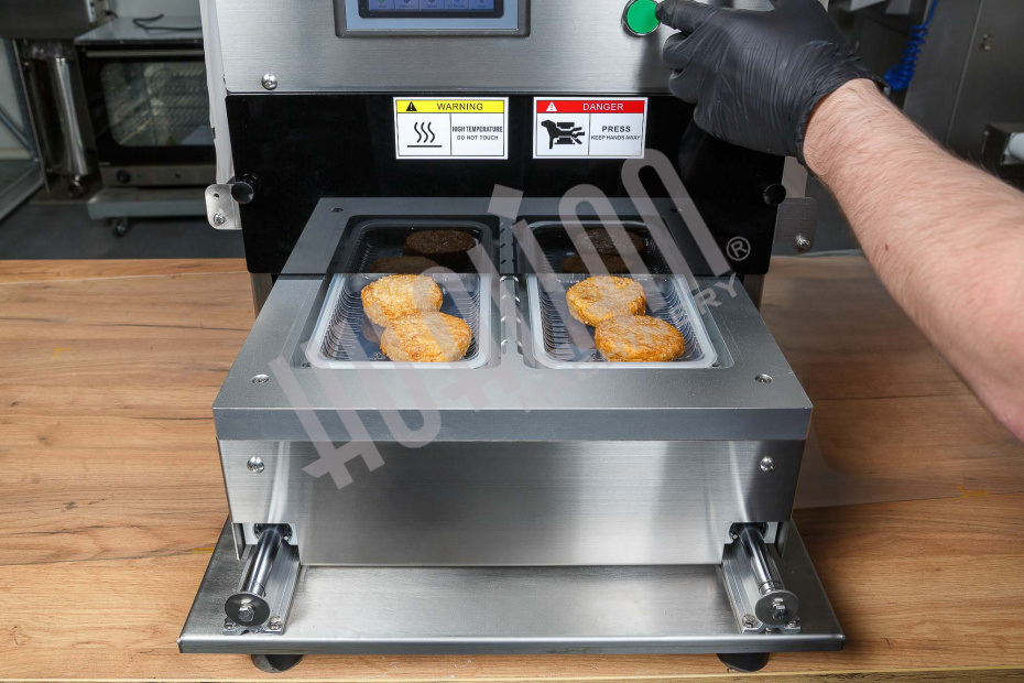 Запайщик лотков с газонаполнением EV-271 (187*137*120 мм, 2 лотка за цикл) Hualian - Купить с доставкой по всей Беларуси