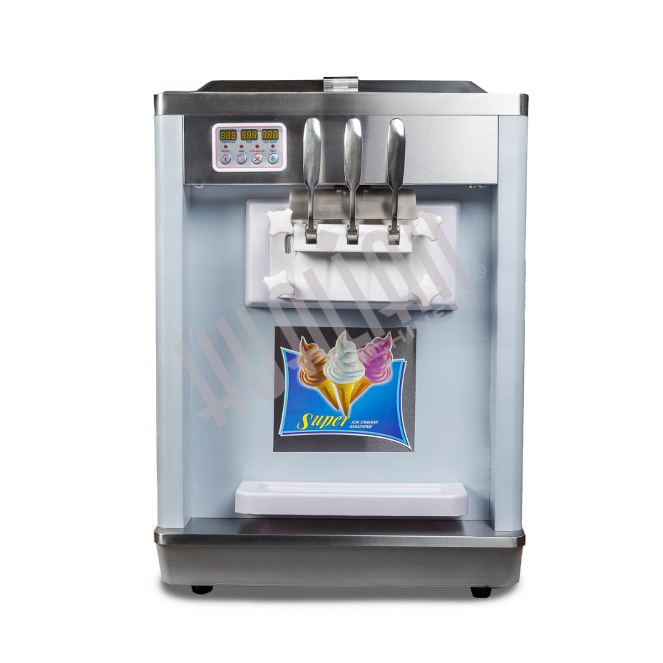 Фризер для мягкого мороженого HIM-03 с функцией ночного хранения и помпой (3 рожка) Hualian - Купить с доставкой по всей Беларуси