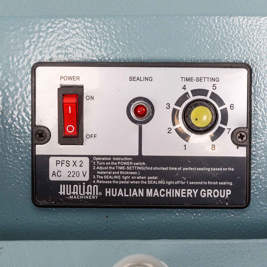 Ножной усиленный запайщик PFS-800*2 Hualian - Купить с доставкой по всей России - 7
