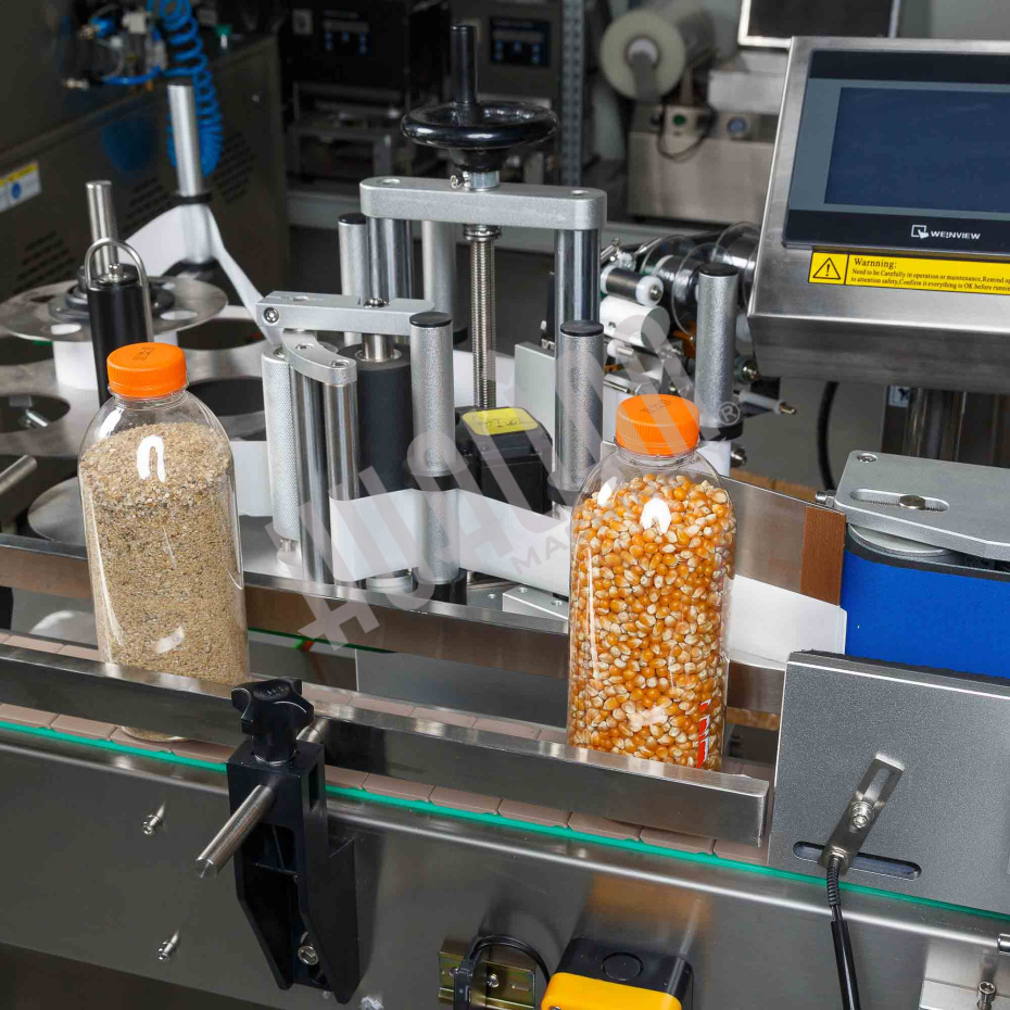 Напольный автоматический этикетировщик для круглой тары с датером HLMT-200D Hualian - Купить с доставкой по всей Беларуси