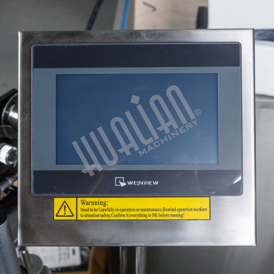 Напольный автоматический этикетировщик для круглой тары с датером HLMT-200D Hualian - Купить с доставкой по всей Беларуси