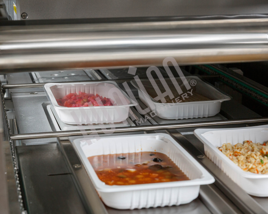 Автоматический запайщик лотков с функцией вакуумной газации HVT-450A/2 V2 (нерж., лоток 187*137) Hualian - Купить с доставкой по всей Беларуси