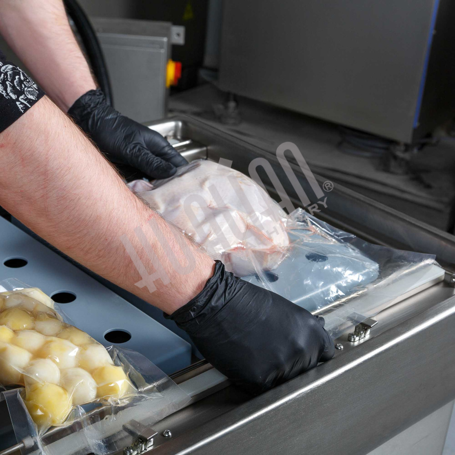 Напольная двухкамерная вакуум-упаковочная машина DZQ-600/2SB SS Hualian - Купить с доставкой по всей Беларуси