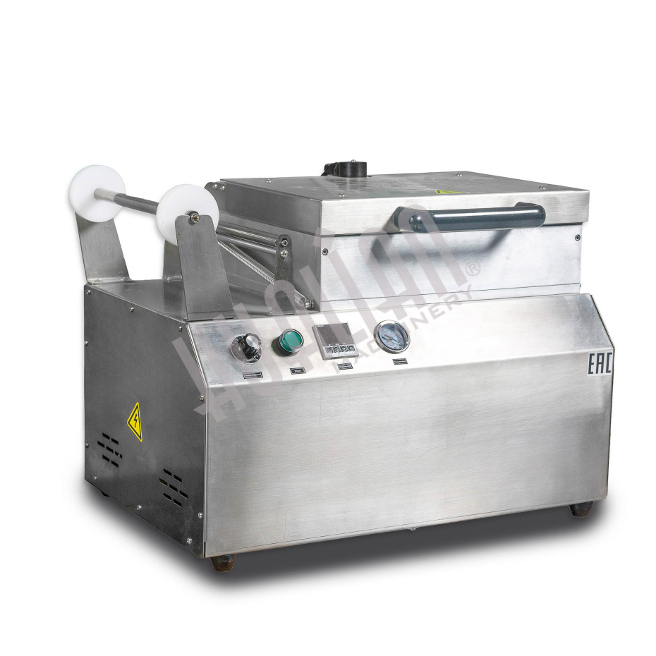 Скин-упаковочная машина HLV-300VST NEW на два лотка (глубина лотка 40 мм) Hualian - Купить с доставкой по всей Беларуси