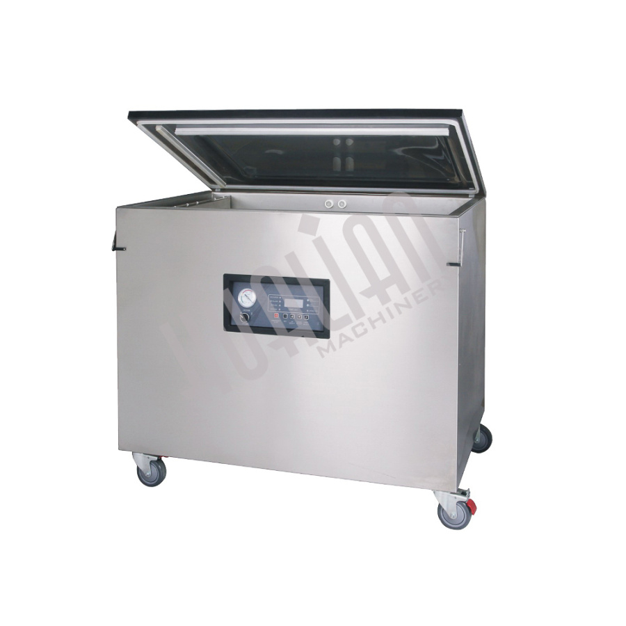 Напольный вакуумный упаковщик DZQ-900/2L (нерж., газ)