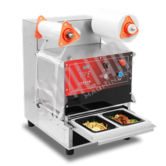 Автоматический запайщик лотков HLS-300TA (142x92*80, 2 лотка за цикл) Hualian - Купить с доставкой по всей Беларуси