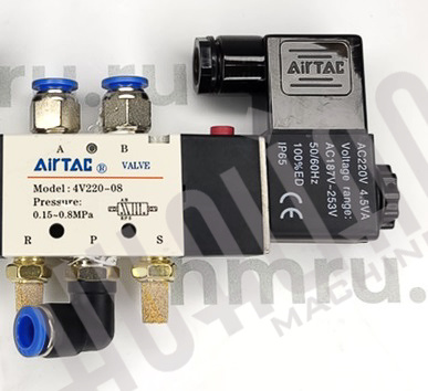 Пневмораспределитель 4V210-08/220V для DZ-800W QF HVT-550/DZF-5050 Hualian - Купить с доставкой по всей Беларуси