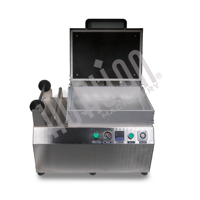 Ручной вакуумный пищевой скин-упаковщик HLV-300VST (глубина лотка 55 мм,2 лотка) PREMIUM Hualian - Купить с доставкой по всей Беларуси