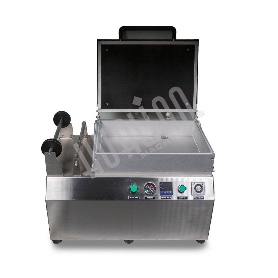 Ручной вакуумный пищевой скин-упаковщик HLV-300VST (глубина лотка 55 мм,2 лотка) PREMIUM Hualian - Купить с доставкой по всей Беларуси