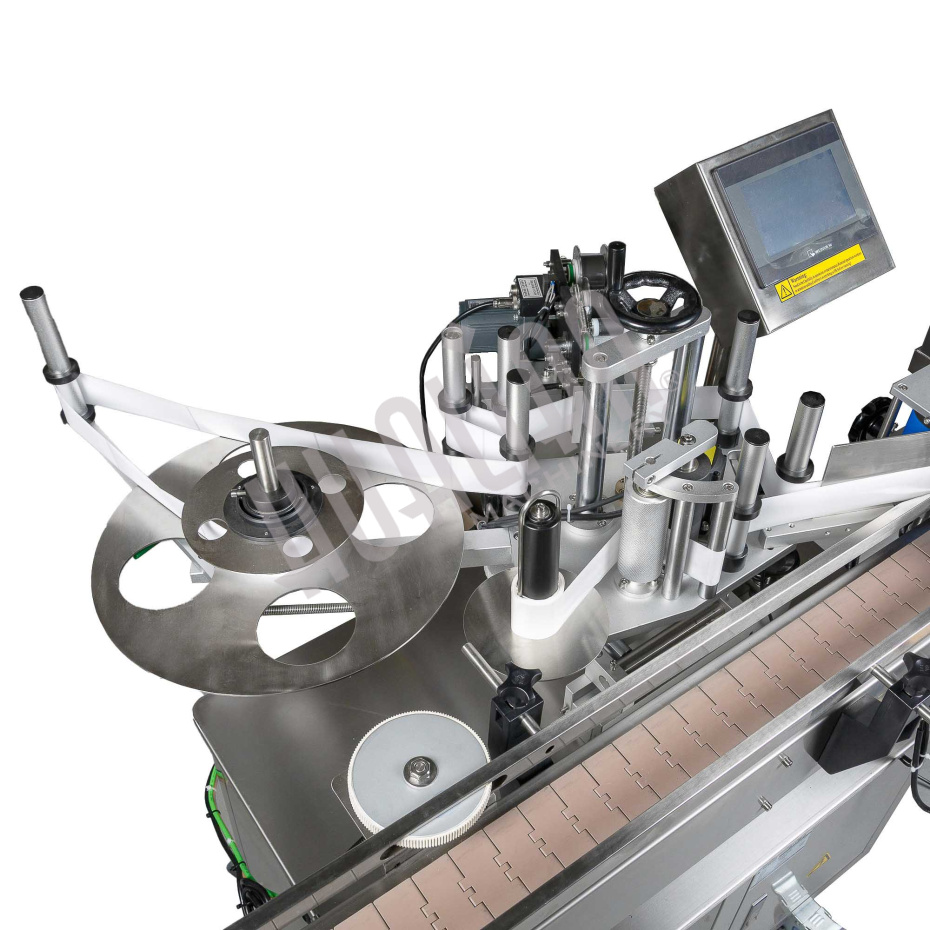 Напольный автоматический этикетировщик для круглой тары с датером HLMT-200D Hualian - Купить с доставкой по всей Беларуси