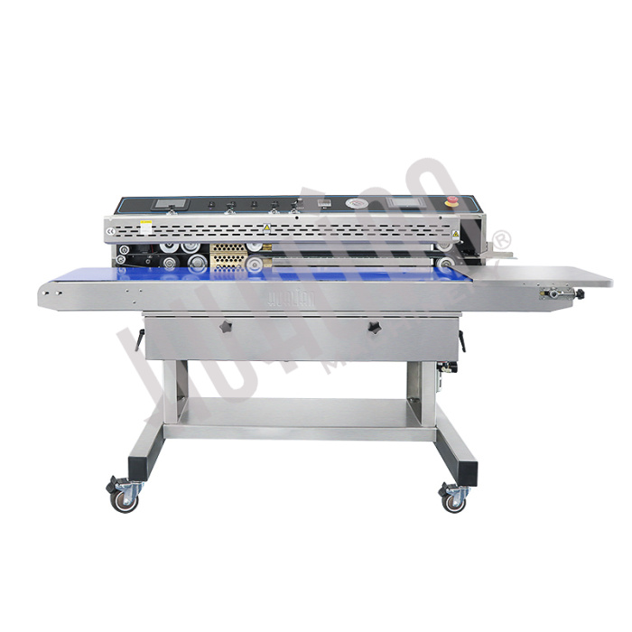 Горизонтальный конвейерный запайщик FRP-1120WH (SS) (нерж, каплеструйный принтер, откачка/наполн.возд) Hualian - Купить с доставкой по всей Беларуси