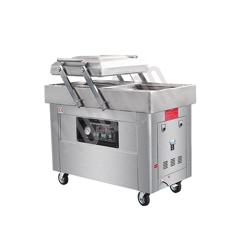 Напольная двухкамерная вакуум-упаковочная машина DZ-400/2SB SS (нерж.) Hualian - Купить с доставкой по всей Беларуси