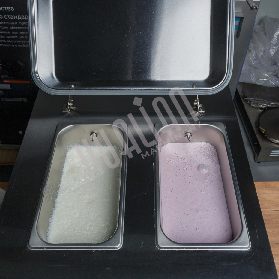 Фризер для мягкого мороженого HIM-03 с функцией ночного хранения и помпой (3 рожка) Hualian - Купить с доставкой по всей Беларуси