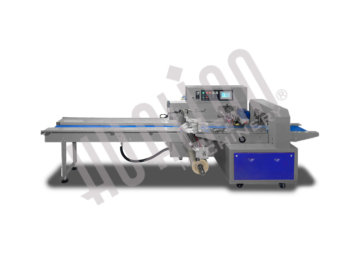 Горизонтальная упаковочная машина DXDZ-600XV (3 servo, вакуумизация, насос 100 м3/ч, лент. 280 мм, min bag L 180, H max. 100) Hualian - Купить с доставкой по всей Беларуси