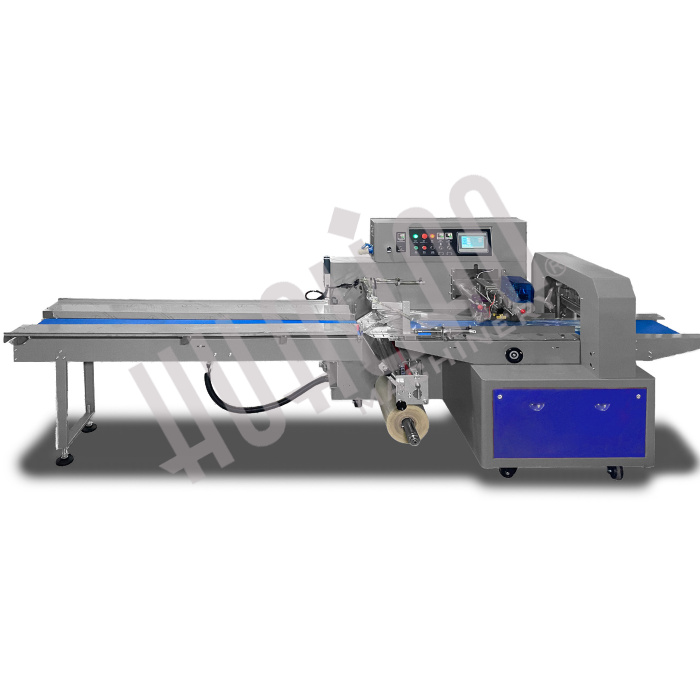 Горизонтальная упаковочная машина DXDZ-450XV (3 servo, вакуумизация, насос 100 м3/ч, лент. 200 мм, min bag L 130, H max. 100) Hualian - Купить с доставкой по всей Беларуси