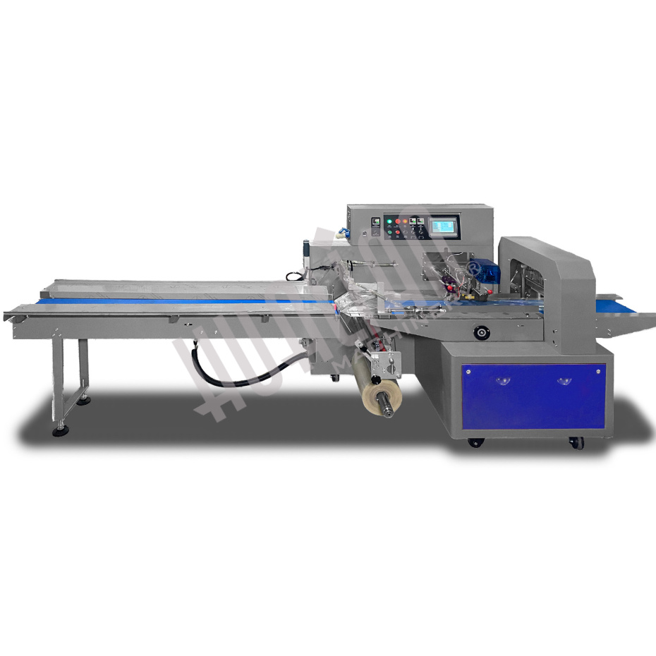 Горизонтальная упаковочная машина DXDZ-600XV (3 servo, вакуумизация, насос 100 м3/ч, лент. 280 мм, min bag L 180, H max. 100) Hualian - Купить с доставкой по всей Беларуси