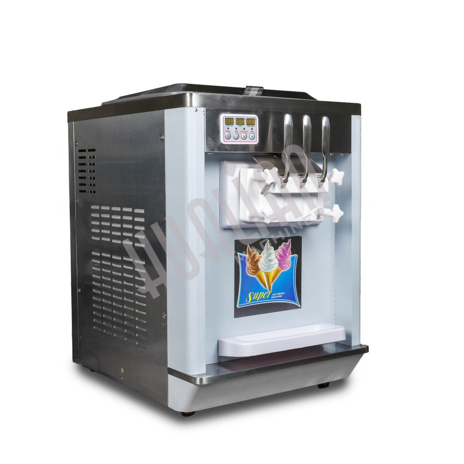 Фризер для мягкого мороженого HIM-03 с функцией ночного хранения и помпой (3 рожка) Hualian - Купить с доставкой по всей Беларуси