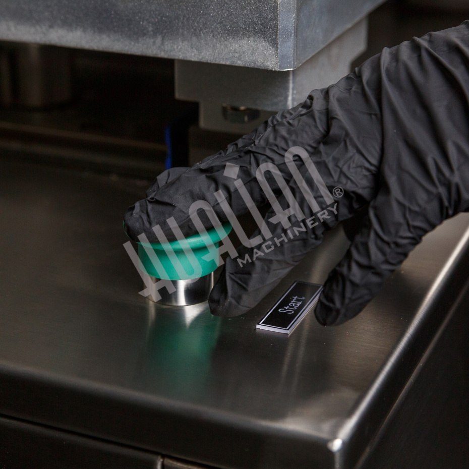 Полуавтоматический запайщик лотков (4 лотка,187*137*40) HVT-550M/4 (нерж., СКИН) Hualian - Купить с доставкой по всей Беларуси