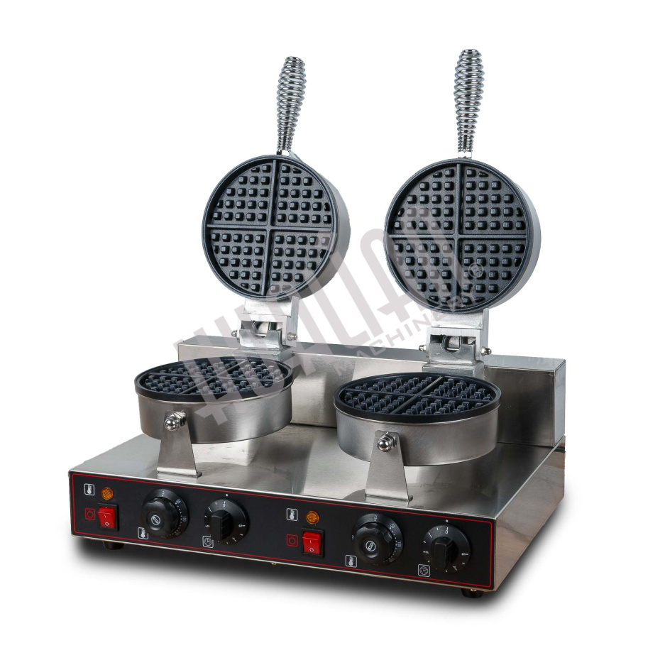 Вафельница для объемных вафель HWB-2 (2 секции, круг) Hualian - Купить с доставкой по всей Беларуси