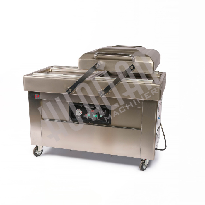 Напольная двухкамерная вакуум-упаковочная машина DZ-500/2SB SS (нерж.) Hualian - Купить с доставкой по всей Беларуси