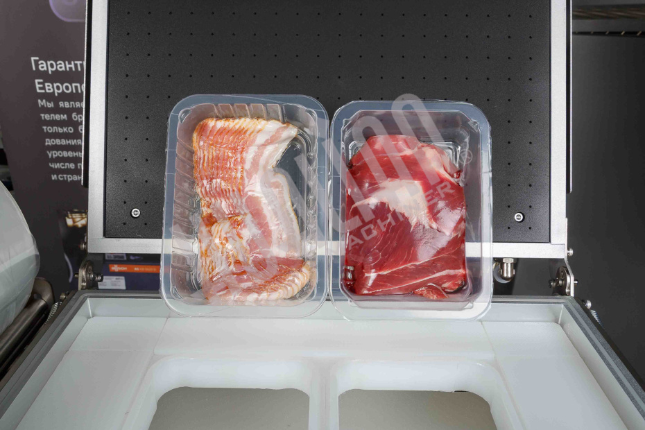 Скин-упаковочная машина HLV-300VST NEW на два лотка (глубина лотка 55 мм) Hualian - Купить с доставкой по всей Беларуси