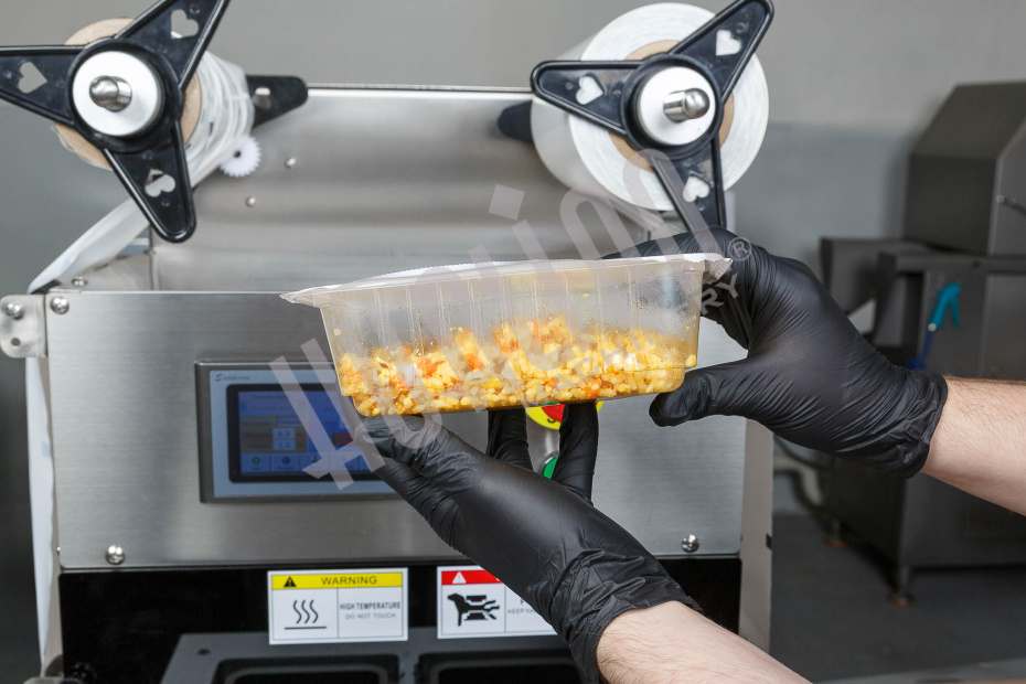 Запайщик лотков с газонаполнением EV-271 (187*137*120 мм, 2 лотка за цикл) Hualian - Купить с доставкой по всей Беларуси