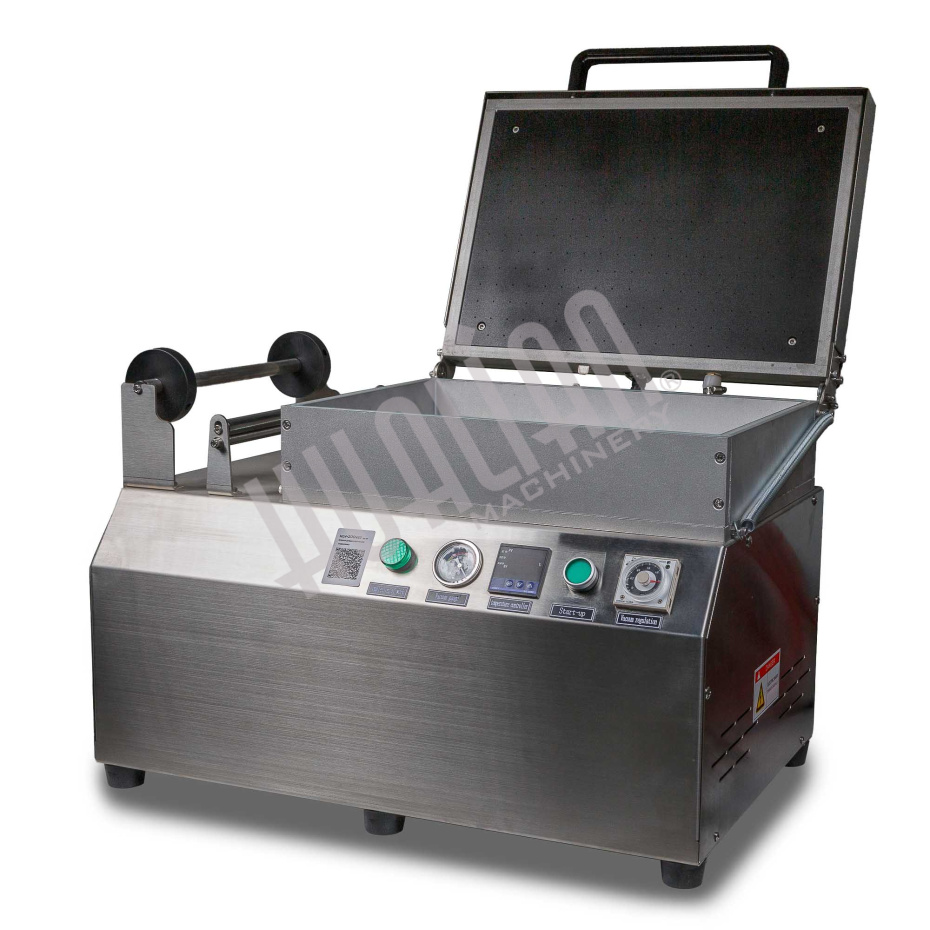 Ручной вакуумный пищевой скин-упаковщик HLV-300VST (глубина лотка 55 мм,2 лотка) PREMIUM Hualian - Купить с доставкой по всей Беларуси