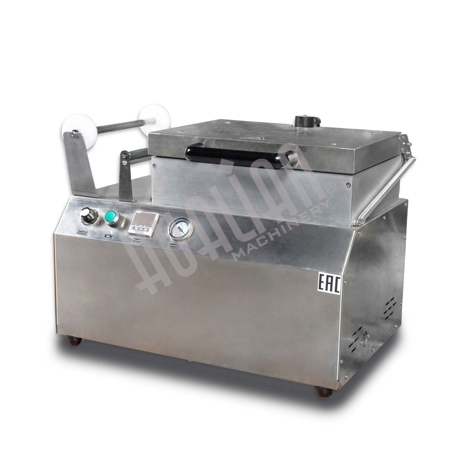 Скин-упаковочная машина HLV-300VST NEW на два лотка (глубина лотка 40 мм) Hualian - Купить с доставкой по всей Беларуси