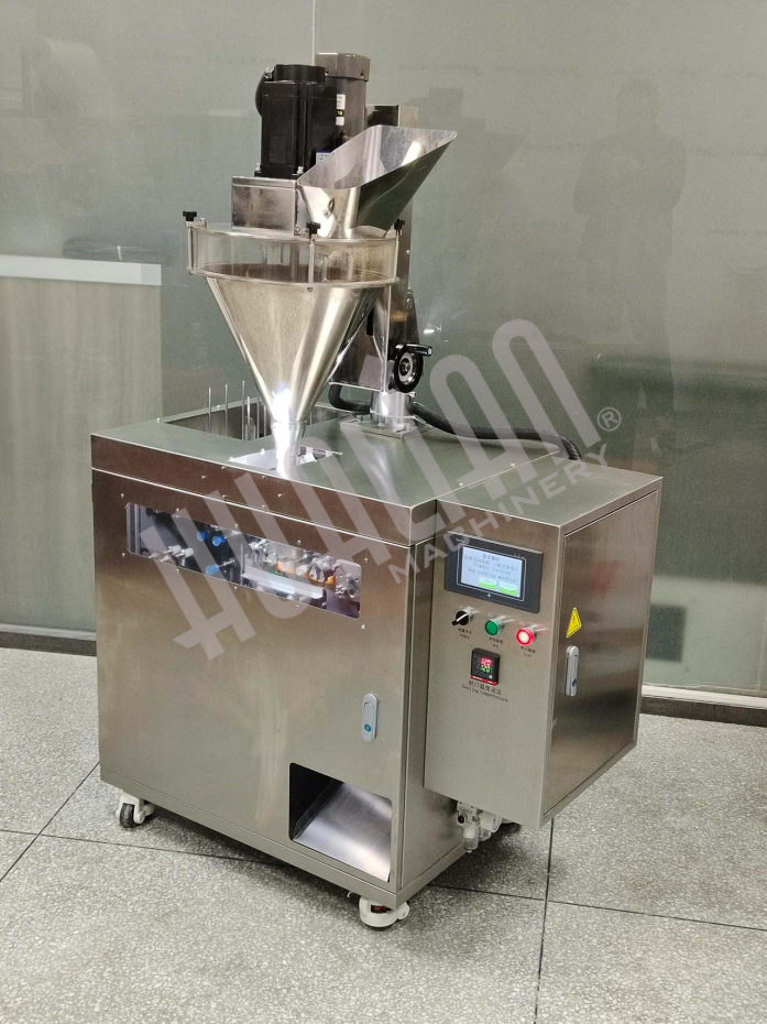 Мини дой-пак линия со шнековым дозатором для пакетов с зип-локом HLDX-9018F  Hualian - Купить с доставкой по всей Беларуси