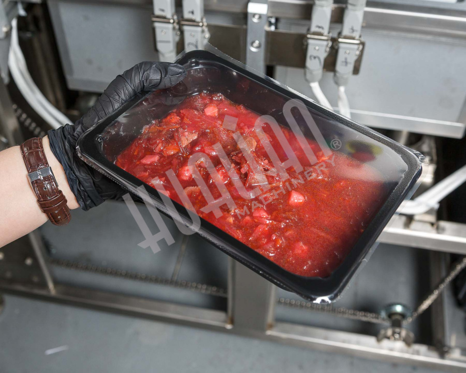 Автоматический запайщик лотков с функцией вакуумной газации HVT-450A/2 V2 (нерж., лоток 187*137) Hualian - Купить с доставкой по всей Беларуси