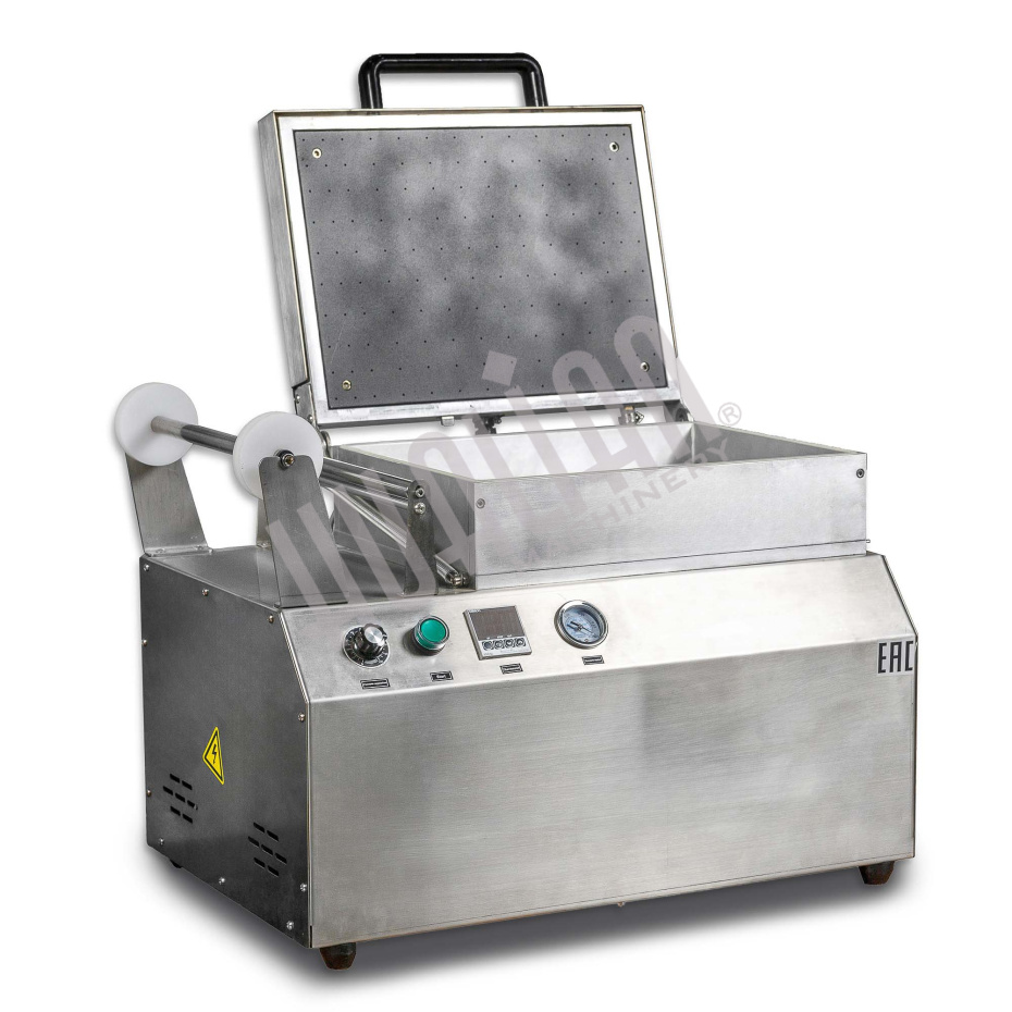 Скин-упаковочная машина HLV-300VST NEW на два лотка (глубина лотка 40 мм) Hualian - Купить с доставкой по всей Беларуси