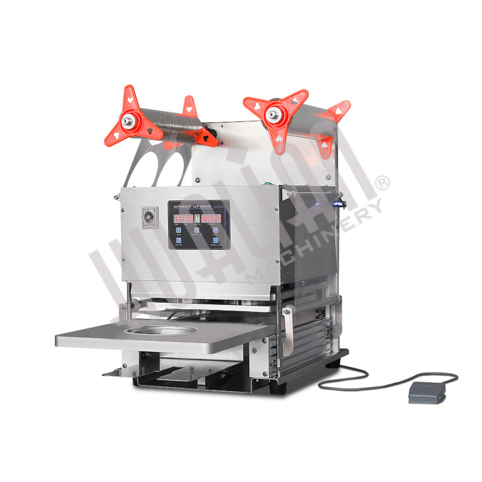 Автоматический запайщик лотков HL-95A с газонаполнением (под стакан d 95 мм) Hualian - Купить с доставкой по всей Беларуси