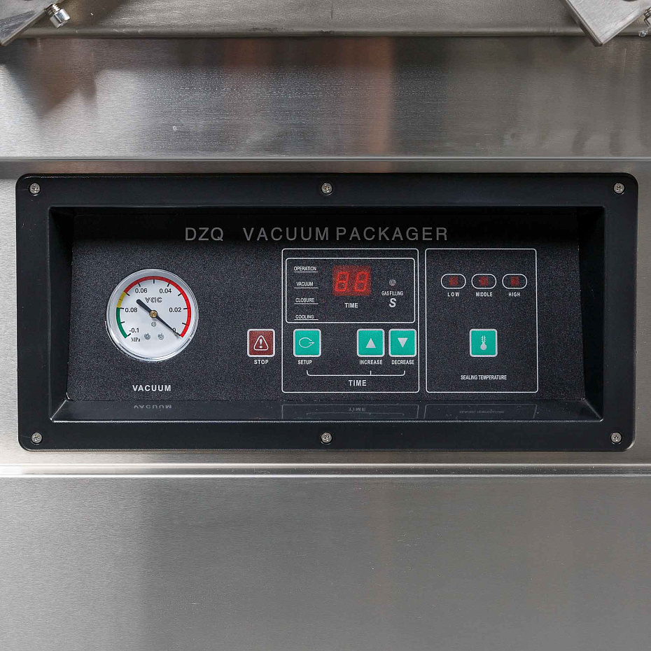 Напольная двухкамерная вакуум-упаковочная машина DZQ-600/2SB (нерж., газ) Эко Hualian - Купить с доставкой по всей России - 6