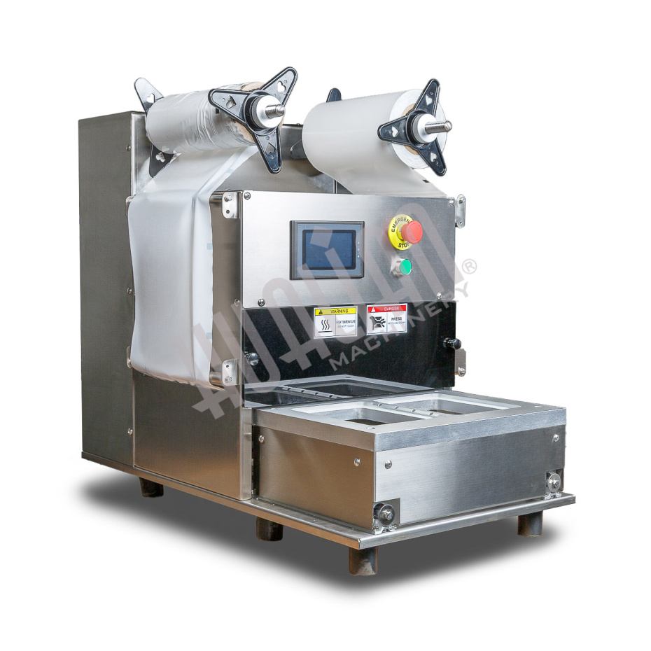 Запайщик лотков с газонаполнением EV-271 (187*137*120 мм, 2 лотка за цикл) Hualian - Купить с доставкой по всей Беларуси